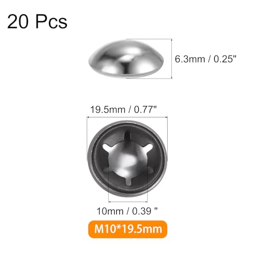 Capuchon d'axe M10 en acier renforcé 65 Mn pour fixation haute performance
