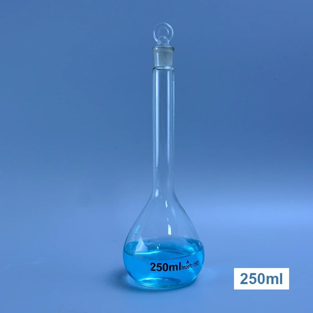 Matraz cónico de laboratorio Matraz Erlenmeyer de vidrio científico Matraz aforado de vidrio transparente Equipo de laboratorio(500mL 1 piece)