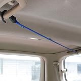 TIKATARER Bungee z Haczykami, Gumowe Sznurki Bungee z Haczykami z mocną plastycznością regulowaną 1,5 M wieloekologiczną linę do Bagażu Elastyczna Lina