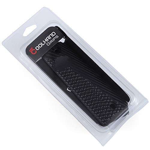 Cool Hand 1911 Full Size G10 Grips, Free Screws Included, Mag Release, Ambi Safety Cut, OPS Texture (Black) by Cool Hand - Used condition - Image 9