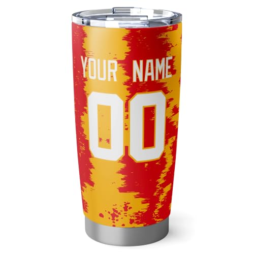 Image of ANTKING Kansas Tumbler 20oz Travel Mug Custom Number Name Gifts