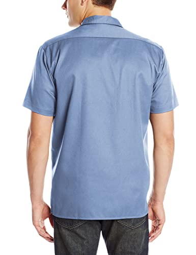 Image of Dickies Men's Short Sleeve Work Shirt - Durable Twill Button Down Shirts for Men, Lightweight Uniform for Daily Wear