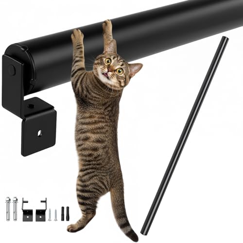 Shimeyao Outdoor Cat Anti-Escape Barrier Fence Height Extender Solution for Pets Invisible Fence Toppers for Height Privacy Rollers for Balcony Patios Gardens(3.84 ft)