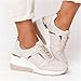 Faxkjeuls Damen Freizeitschuhe Erhöhung Sport Keilschuhe Kissen Bequeme Sneakers Gold 37