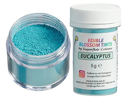 Sugarflair Blossom Tint Dust Eucalyptus - Colorante Alimentario, Polvo Colorante Comestible para Tartas, Masa de Azúcar, Glaseado, Chocolate, Crema de Mantequilla, Macarrones - 5g