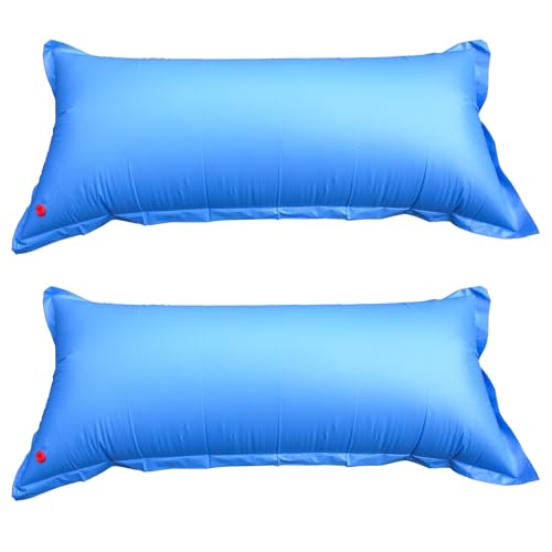 Robelle 4 ft. x 8 ft. 2-Pack Heavy Duty Pool Pillow for Winterizing Above Ground Pools, .22 MM Thick Vinyl, Reinforced Grommets, Winter Pool Pillow by Robelle - Used condition - US$13.47