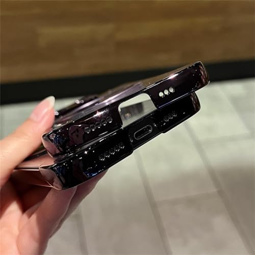 Couvercle de charge sans fil magnétique transparent pour iPhone 13 et 14 coque sans cadre