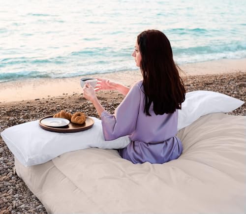 Image of Utopia Bedding Premium 100% Waterproof Pillow Protectors with Zipper King Size (Set of 40), Bed Bug and Dust Mite Proof Zippered Pillow Covers, Pillow Encasement Cases, White