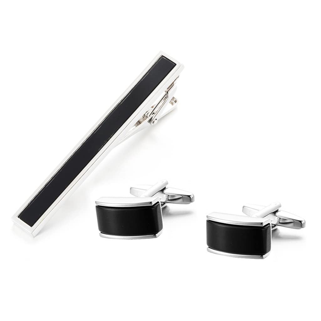 RWRAPS Set di Gemelli con Clip per Colletto Gemelli con Clip per Colletto Accessori per Gemelli per Camicia Gemelli con Clip per Colletto (D 1)