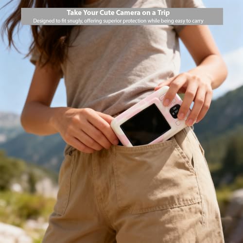 Funda de silicona para cámara Kodak PIXPRO FZ55 rosa miniatura 5
