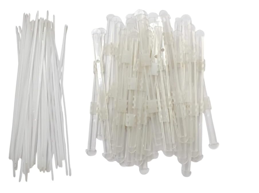 20Pcs Natural Virgin Virgin Polypropylene,LDPE and Hdpe - Plastic File Clip (Regular White)-image-11