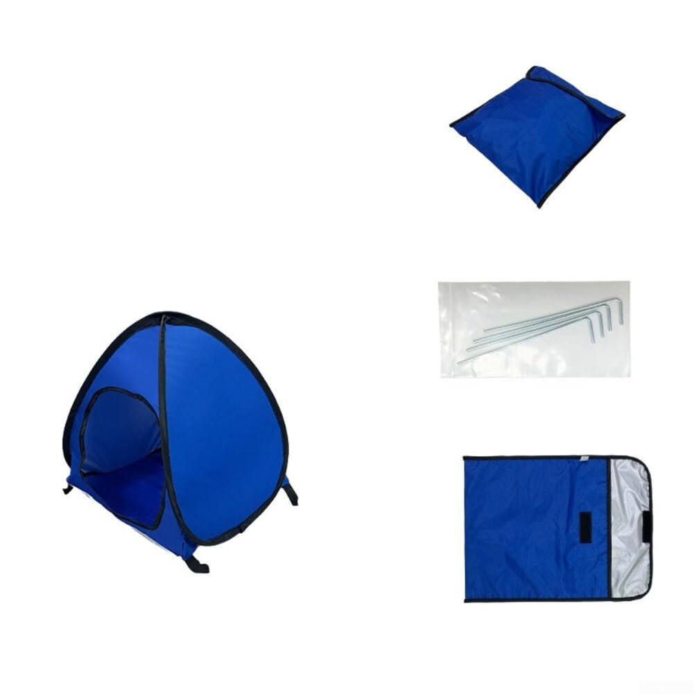 Dog Beach Tent Sun Shelter, Pop Up Pet Tent Outdoor, Small Dog Camping Tent, Portable Cat Shade House, UV Protection Pet Canopy, For Instant Setup(M Sapphire Blue)
