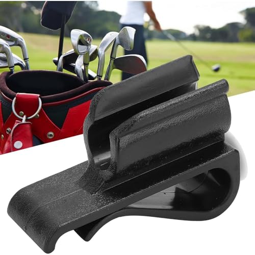 2Pcs Golf Club Holder, Golf Club Bag Accessories, Golf Club Bag Clips Holder Organizer Value Durable Plastic Black Putting Clip for Men Women Golfer Golf Accessories - Image 6