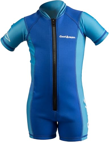 Cressi Unisex niños Monoshort Infantil en Neopreno de 1.5/2mm, Azul/Azul Claro, XL (5/6 Años)