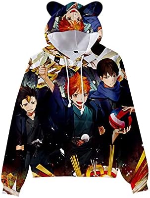 Amazon Co Jp ハイキュー パーカー 長袖 子供服 猫耳 スポーツウェア 子供 キッズ アニメ かわいい 柔らかい 衣装 記念シャツ 男の子 女の子 イベント 衣装 グッズ 誕生日 プレゼント 110cm 服 ファッション小物