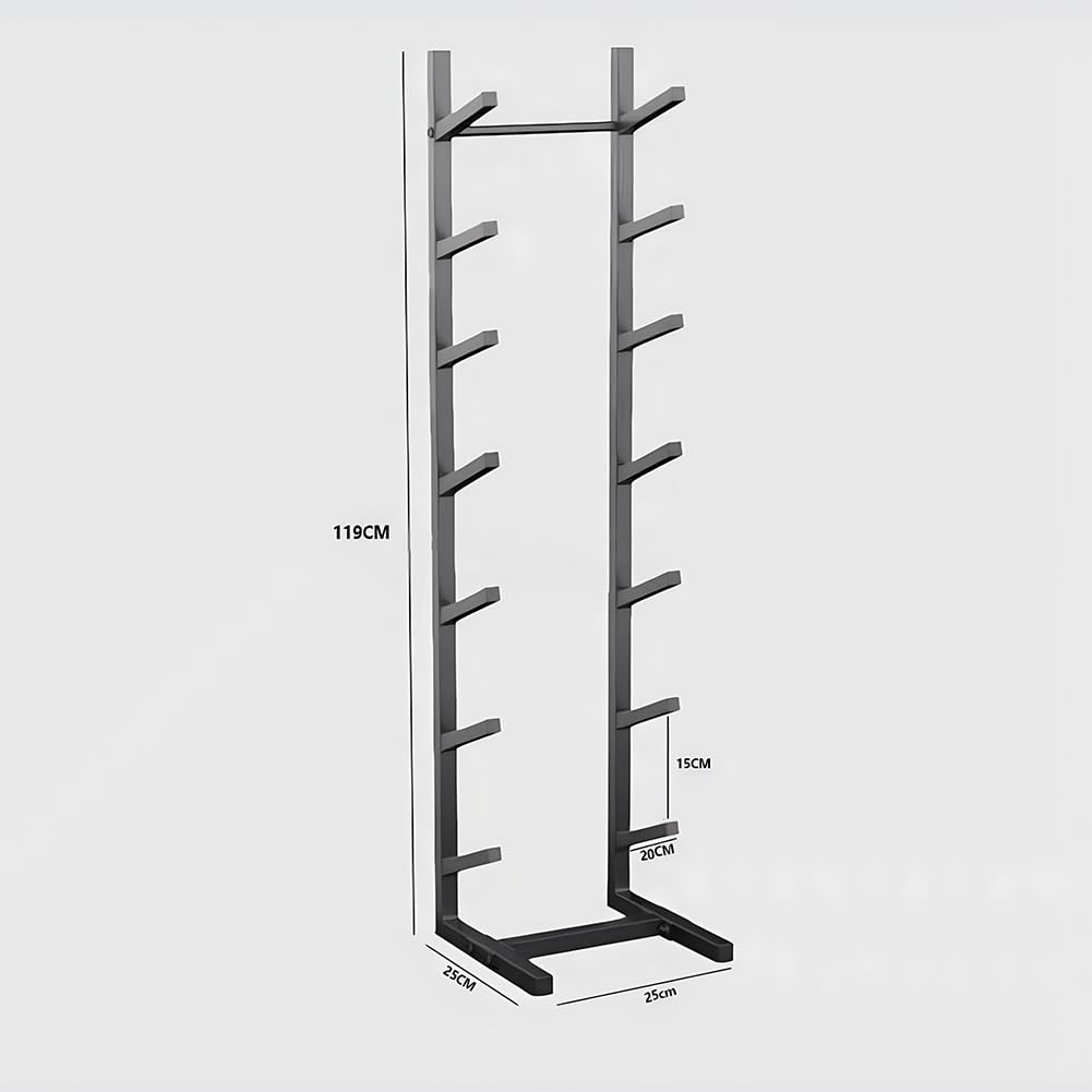 Supporto multifunzione autoportante per snowboard e wakeboard – salvaspazio per tavole da surf, soluzione ideale per esposizione (25 x 25 x 119 cm)