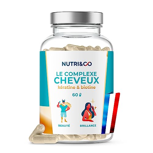 Nutri&Co Biotine + Kératine pure brevetée - Complément Alimentaire Pousse