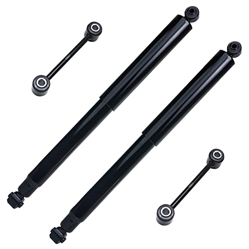 Image of Detroit Axle - 4WD Rear 4pc Shock Absorbers Kit for 1997-2004 Dodge Dakota, 2 Shock Absorbers Assembly 2 Stabilizer Sway Bars 1998 1999 2000 2001 2002 2003 Replacement
