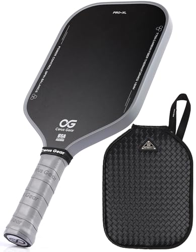 Pickleball Paddles Pro | 4-Layer T700SC Raw Carbon Fiber & 16MM Reinforced Polymer Honeycomb Core | Thermoformed Pickle Ball Racket | Max Spin & Control | USAPA Approved