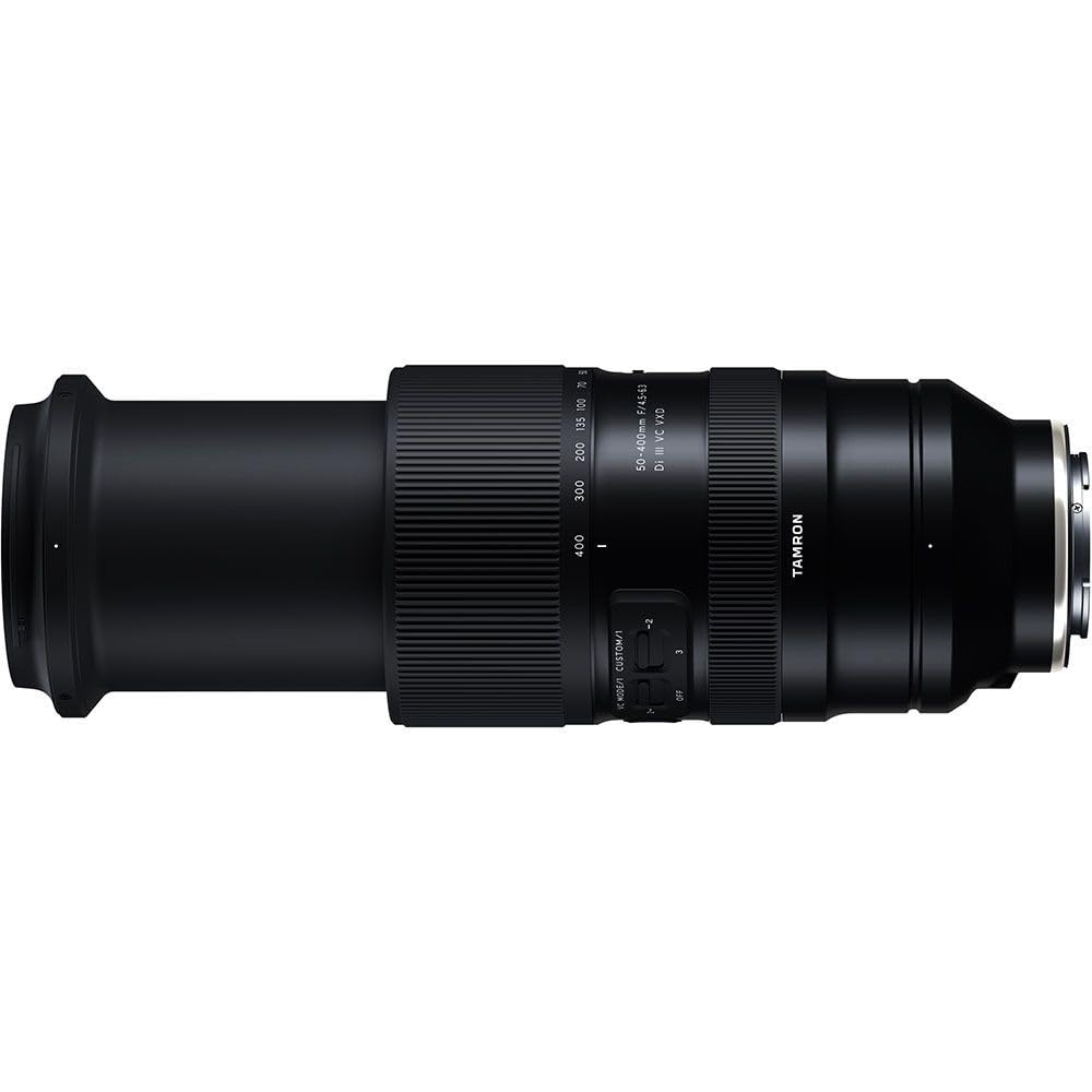 Tamron - 50-400mm f/4.5-6.3 Di III VC VXD - Sony FE - Ultra-telephoto zoom - Fast and precise AF - Half-macro photography - VC for stable handheld shooting - A067S, Black