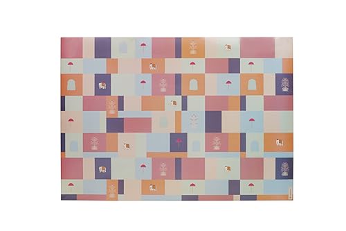 Image of Be Stories The Abstract Colorful Design Wrapping /Laminated Art Paper Sheet 100 Gsm For Gift Packing For All Occasions Like Birthday, Diwali, Chirtsmas, 28 Inches X 20 Inches Of 10-Sheets,Multicolor