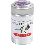 エルバン 万年筆用 カートリッジインク 1缶6本入り ヴィオレパンセ HERBIN hb20177