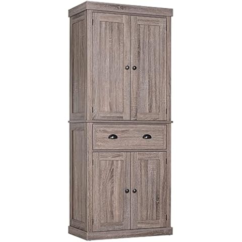 HOMCOM 184cm Tall Kitchen Storage Cabinet Cover