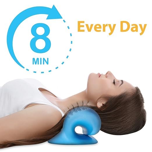 MEDROOF™ Neck and Shoulder Relaxer, Cervical Traction Device for Cervical Pain Relief and Cervical Spine Alignment, Chiropractic Pillow Neck Rest Pillow MEDROOF™ Neck and Shoulder Relaxer, Cervical Traction Device for Cervical Pain Relief and Cervical Spine Alignment, Chiropractic Pillow Neck Rest Pillow