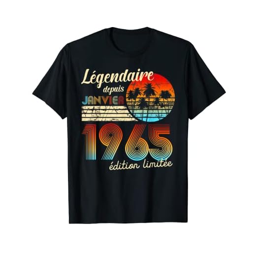 Cumpleaños Nacidos En Legendario Desde Regalo Enero 1965 Camiseta