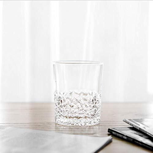 Premium Crystal Whiskey Glasses Set Of 6, Large Lead-Free Crystal Glass, Tasting Cups Scotch Glasses, Old Fashioned Glass, Tumblers For Drinking Irish Whisky, Bourbon, Tequila (Leaves, 10.5 Oz) #TOP4
