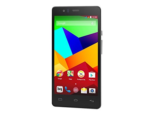BQ Aquaris E5 LTE - Smartphone libre Android (pantalla 5 pulgadas, cámara 13 Mp, 16 GB, Qualcomn Snapdragon 410 Quad-Core A53, 2 GB RAM), blanco y negro