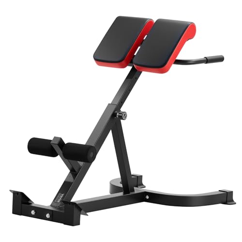 VEVOR römischer Stuhl Hyperextensionsbank 136 kg belastbare verstellbare Extensionsmaschine, Multifunktions-Trainingsgerät für Bauchmuskeltraining, Fitness-Hantelbank für das Heim-Fitnessstudio