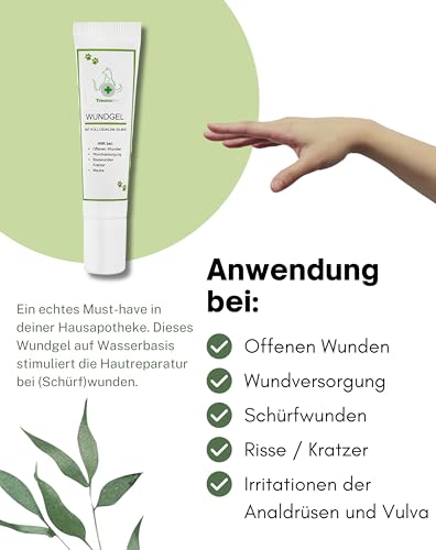 Traumapet Wundgel für Hunde und Katzen - enhält kolloidales Silber - Waschmittelfrei, Duftlos - Perfekt für Hundepflege und Hundegesundheit