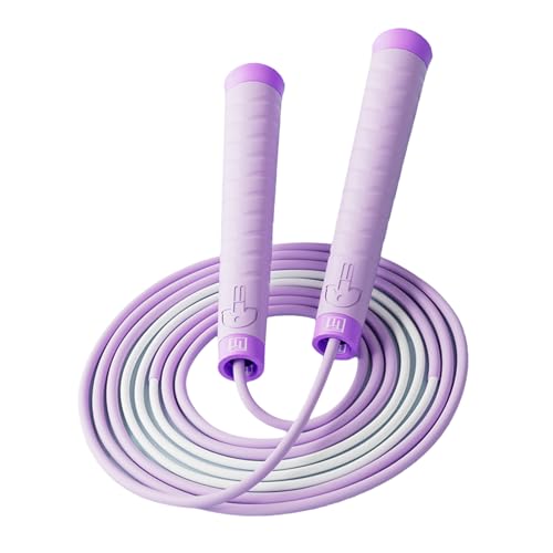 Cuerda de saltar de longitud ajustable para entrenamiento de fitness y resistencia con mango de goma antideslizante para uso infantil y infantil