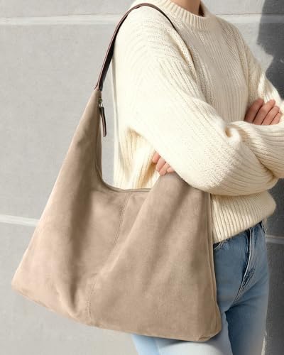 Bolso bandolera de ante para mujer miniatura 2