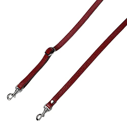 Sangles de rechange en cuir véritable rouge violacé pour sac à main - 3