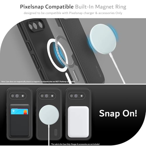 Image of TUDIA MergeGrip Magsafe Compatible for Google Pixel 10a Case - Matte Black