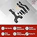 yeedaky Black Adjustment Rear Seat Recline Kit sets for Ford F150 2015-2019 Seat Adjustment Bracket Aftermarket Automotive Parts Replacement OE#