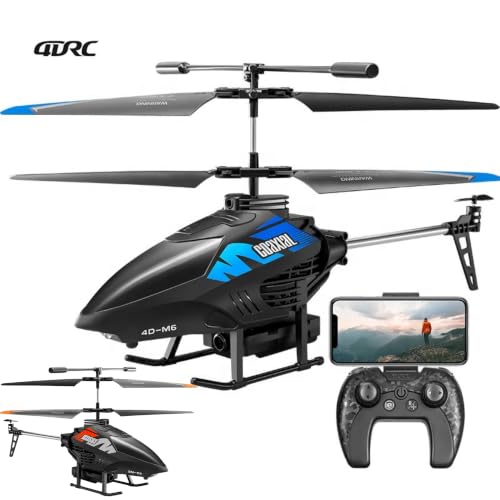 Oyuncak; 4K Kameralı Kumandalı Helikopter, 4CH RC Helikopter, HD Kamera, 2.4G Uzaktan Kumandalı, Telefon Kontrollü, 360° Hareket, Otomatik Engelden Kaçınma, Şarjlı Drone Helikopter, 14+ Yaş
