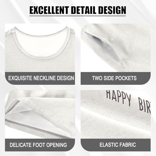 Bear Holding Stars Ivory Pajama Set Short Sleeve PJ Set Cotton Summer Pajamas Sleepwear Soft 5Y4