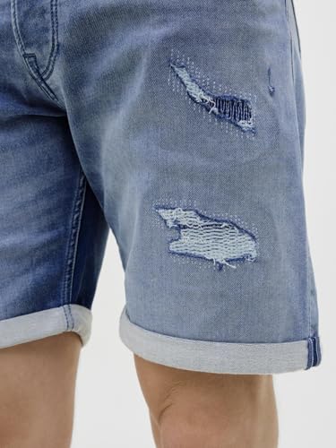JACK & JONES Herren Jeans-Shorts, Farbe:Denim, Größe:S – Ansicht 2