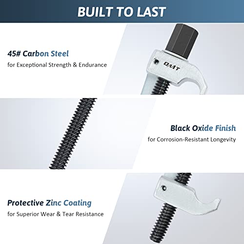 Omt Coil Spring Compressor Tool Set Of 3, 12 Inch Strut Spring Compressor Tools, 3 Heavy Duty Rods With 6 Safety Hooks, Spring Compressor Tool For Cars Trucks Atvs More, 1.3 Ton Capacity #TOP5