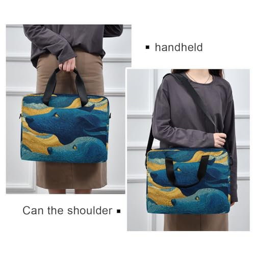 Bolso maletín para laptop con múltiples bolsillos miniatura 2