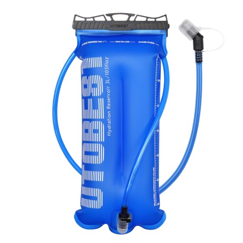UTOBEST Bolsa de hidratación, material TPU de grado alimenticio, sin BPA, sin olor a plástico, a prueba de fugas, bolsa de agua militar para correr, senderismo, ciclismo, camping, gran capacidad de 2