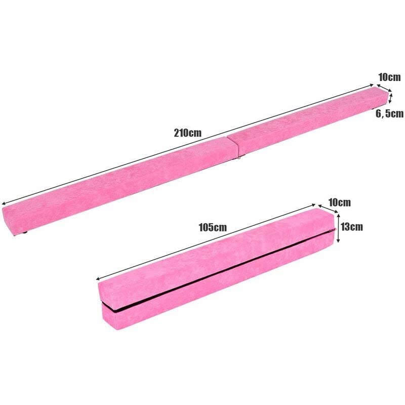 Poutre D'équilibre Pliable 2.1m - Gym Enfants/adultes, Antidérapante
