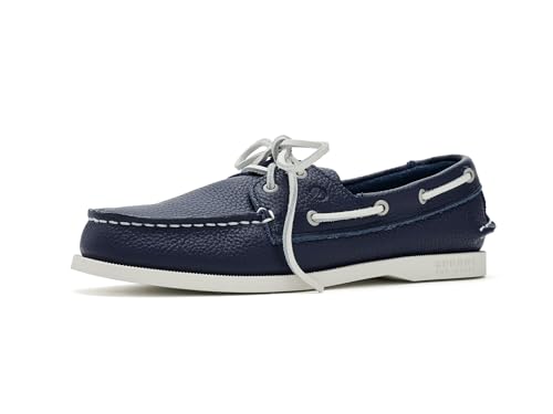 Sperry Boy's Authentic Original Boat Shoe – Midnight Blue, Size 2