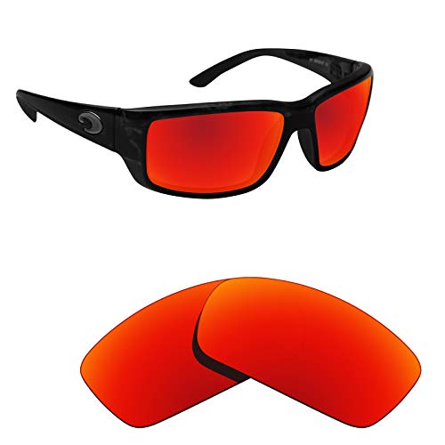 Verres polarisés pour Costa Del Mar Fantail, l'optique idéale pour le nautisme en Fire Red