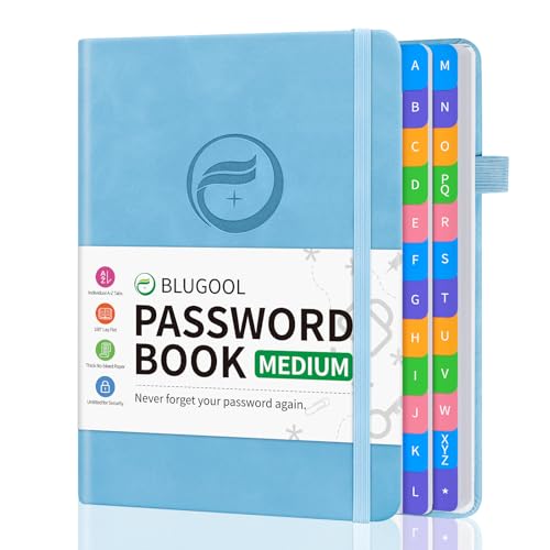 Blugool BLPS01 Password Book With Alphabetical Tabs cover