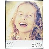 Snap 8x10 Front Loading Narrow Photo Frame, for Wall or Tabletop Display