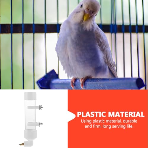 Bebedero automático de plástico resistente para jaulas de aves pequeñas 5